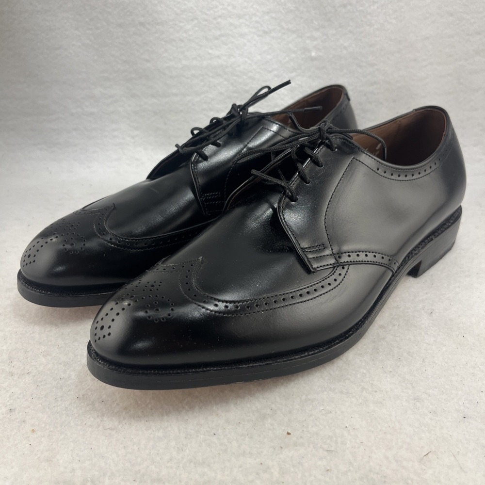 Allen Edmonds‎ "Tom, Dick, and Harry" Dress Shoes Black Wingtip Lace Up Size 8D